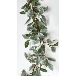 Faux magnolia garland